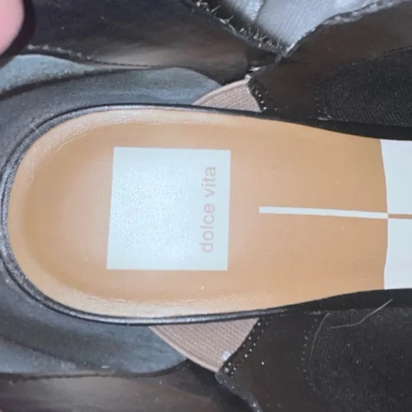 Dolce Vita Tan and Black Heeled Boots - Picture 5 of 7